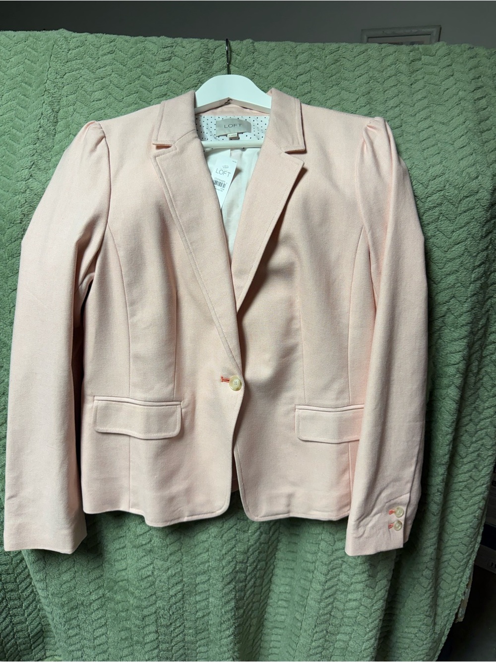 LOFT Women's Light Pink Tailored Blazer